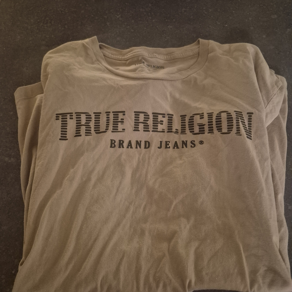 True Religion Beige T-Shirt